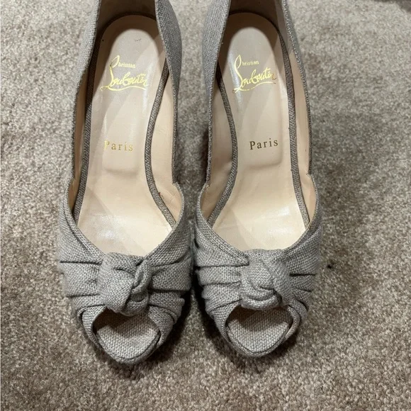 Christian Louboutin Tan High Heel Shoes